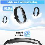 Smart Bracelet for Women, Health Activity Fitness Trackers, 24/7 Heart Rate, Blood Oxygen & Stress Monitor, 24H Sleep Tracker, Smart Wristband with Free APP 2 Bands, Valentine’s Day Gift for Women