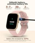 Smart Watches for Women with Blood Pressure, 2.06" AMOLED Touchscreen, 118 Sports Modes, Fitness Tracker with Heart Rate Sleep Blood Oxygen Monitor, IP68 Waterproof, Compatible with iPhone and Android