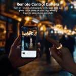 Ring Health Tracker for Women Men, Fitness Tracker with Heart Rate, Blood Oxygen, Sleep Monitor, Calories, Step Counter, IP68 Waterproof Smart Ring for iPhone & Android, No Subscription Fee (Gold, 9#)