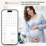 RIFESI Smart Ring for Women Men, Fashion Minimalist Fitness Ring & Sleep Tracker Ring with Heart Rate, Blood Pressure,5ATM Waterproof Health Ring,Gifts for Women Men Gift,No Subscription (Black,8)