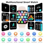 Smart Watches for Men Women, 1.91" HD Curve Screen Smartwatch (Answer/Make Call), Fitness Tracker with Heart Rate/Sleep Monitor, Pedometer, 100+ Sport Modes, Smart Watch for Android iPhone (Pink)