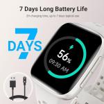 Smart Watches for Women/Men Android iPhone, [1.85" AMOLED Screen] Smartwatch Fitness Tracker 3ATM Waterproof with Bluetooth Calls, AI Control, Heart Rate/SpO2/Sleep Monitor, 7 Days Battery