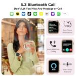 Smart Watch for Men Women(Answer/Make Call), 1.83" Fitness Watch with Heart Rate/Blood Pressure/Blood Oxygen, Pedometer, Sleep Tracker,120+ Sport Modes, IP68 Waterproof Fitness Tracker for Android iOS