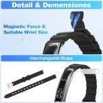 Smart Bracelet for Women, Health Activity Fitness Trackers, 24/7 Heart Rate, Blood Oxygen & Stress Monitor, 24H Sleep Tracker, Smart Wristband with Free APP 2 Bands, Valentine’s Day Gift for Women