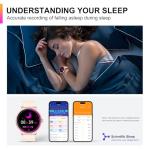 Smart Watch, 1.43'' AMOLED Smart Watches for Men Women (Answer/Make Call), Fitness Tracker with Heart Rate/Sleep Monitor, IP68 Waterproof Activity Tracker, Pedometer for Android iOS