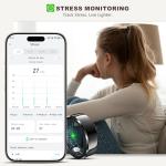 RIFESI Smart Ring for Women Men, Fashion Minimalist Fitness Ring & Sleep Tracker Ring with Heart Rate, Blood Pressure,5ATM Waterproof Health Ring,Gifts for Women Men Gift,No Subscription (Black,8)