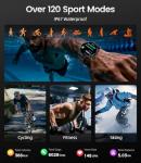 WalkerFit Military Smart Watch for Men, 1.85'' Big Screen Running Smartwatch with Calls/710 mAh Large Battery/Pedometer, Waterproof Fitness Activity Tracker for Android iOS (Black)