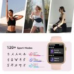 Smart Watch for Men Women(Answer/Make Call), 1.83" Fitness Watch with Heart Rate/Blood Pressure/Blood Oxygen, Pedometer, Sleep Tracker,120+ Sport Modes, IP68 Waterproof Fitness Tracker for Android iOS