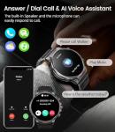 WalkerFit Military Smart Watch for Men, 1.85'' Big Screen Running Smartwatch with Calls/710 mAh Large Battery/Pedometer, Waterproof Fitness Activity Tracker for Android iOS (Black)