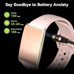 iSo Tech Smart Bracelet for Men Women, Activity Health Fitness Trackers with 60-Day Battery Life, 24/7 Continuous Heart Rate Blood Pressure SpO2 HRV Stress Sleep Monitor, 170+ Sports Modes, Sub-Free