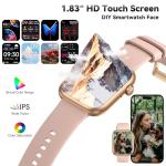 Smart Watch for Men Women(Answer/Make Call), 1.83" Fitness Watch with Heart Rate/Blood Pressure/Blood Oxygen, Pedometer, Sleep Tracker,120+ Sport Modes, IP68 Waterproof Fitness Tracker for Android iOS