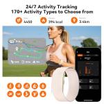 iSo Tech Smart Bracelet for Men Women, Activity Health Fitness Trackers with 60-Day Battery Life, 24/7 Continuous Heart Rate Blood Pressure SpO2 HRV Stress Sleep Monitor, 170+ Sports Modes, Sub-Free