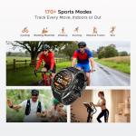 DOOGEE Anywise W1 Mens Smart Watch, 5ATM Dual-Band GPS Fitness Tracker, 1.43'' Smart Watches for Android and iPhone, 170+ Sports Modes, Answer/Make Calls/18 Days Battery/Led Flashlight/Compass/2 Strap