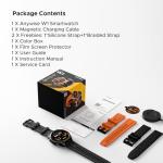 DOOGEE Anywise W1 Mens Smart Watch, 5ATM Dual-Band GPS Fitness Tracker, 1.43'' Smart Watches for Android and iPhone, 170+ Sports Modes, Answer/Make Calls/18 Days Battery/Led Flashlight/Compass/2 Strap