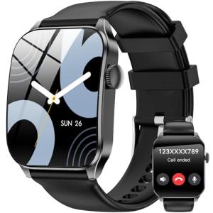 Haulvean Curve Smart Watch for Men Women, 1.91" Smartwatches with 120+ Sport Modes, Fitness Tracker with Bluetooth Call, Heart Rate, Waterproof Activity Tracker Smartwatch for iOS Android Phones