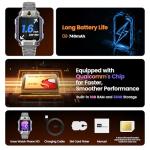 imoo X10 Smart Watch for Kids - HD Dual Cameras & Video Calling, 4G Digital Kids Smart Watch with GPS Tracker, Text, Waterproof, Large Battery, Fitness Mode, Parent Control for Boys Girls 3-12 (Gray)