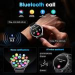 Smart Watch, 1.75" AMOLED Smartwatch for Men Women(Answer/Make Call), Fitness Activity Tracker Heart Rate/Sleep Monitor/Pedometer, IP68 Waterproof, 100+ Sport Modes Smart Watches for Android iPhone