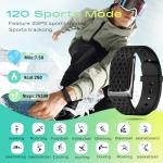 Activity & fitness trackers for men women, smart health wristband no screen ,24-H automatic sleep/heart rate/stress/step/calorie,120+exercise modes,60-day battery life,waterproof,free app,2 wristbands