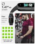 BUTFORFIT Fitness Tracker (Answer/Dial Call), Smart Watch with 1.47" HD Touch Display, 130+ Sport Modes Activity Tracker with Sleep Monitor, IP68 Waterproof Tracker for Android&iPhone Women Men