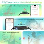 Activity & fitness trackers for men women, smart health wristband no screen ,24-H automatic sleep/heart rate/stress/step/calorie,120+exercise modes,60-day battery life,waterproof,free app,2 wristbands