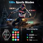 Smart Watch, 1.75" AMOLED Smartwatch for Men Women(Answer/Make Call), Fitness Activity Tracker Heart Rate/Sleep Monitor/Pedometer, IP68 Waterproof, 100+ Sport Modes Smart Watches for Android iPhone