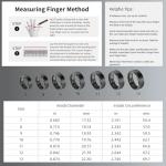 Heraphus Smart Health Ring, Fitness Tracker with Heart Rate, Blood Oxygen, Blood Pressure, Sleep & Step Monitoring, Waterproof, Compatible with iOS & Android, No Subscription Required (Black, 7)