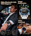 Military Smart Watch for Men(Answer/Calls),1.43''AMOLED Screen,500mAh 5ATM Waterproof,170 Sports Modes, Fitness Tracker Watch with Heart Rate/Blood Pressure/SpO2 for Android/iOS,Smartwatch Black