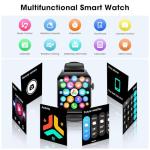 Haulvean Curve Smart Watch for Men Women, 1.91" Smartwatches with 120+ Sport Modes, Fitness Tracker with Bluetooth Call, Heart Rate, Waterproof Activity Tracker Smartwatch for iOS Android Phones