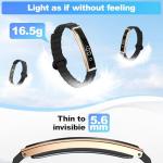 Smart Bracelet for Women, Health Activity Fitness Trackers, 24/7 Heart Rate, Blood Oxygen & Stress Monitor, 24H Sleep Tracker, Smart Wristband with Free APP 2 Bands, Valentine’s Day Gift for Women