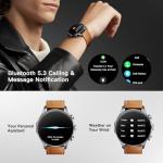 Kieslect Smart Watch for Men Women, Compatible with Android & iPhone, 1.43" AMOLED Screen Fitness Tracker with Answer/Make Calls, IP68 Waterproof Heart Rate/Sleep/SpO2 Monitor, 100+ Sports Modes