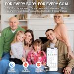 Mworld Smart Ring, Fitness & Health Tracker with Emotional AI Analysis, Sleep Monitor, Heart Rate/SpO2 Tracking, 10ATM Waterproof for Men and Women - Ceramic Material (Black, 11)