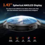 GPS Smart Watch for Men With AI (Answer/Make Call), 1.43" Micro-Spherical AMOLED Smartwatch for Android and iPhone, 150+ Sport Mode Fitness Tracker with HR, SpO2, Sleep Monitor, 5ATM Waterproof