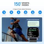 Smart Watch (Answer/Make Call), 2.1" Curved AMOLED Screen Smartwatch for Men Women, Activity Trackers with 150+ Sport Modes/Heart Rate/Sleep/SpO2 Monitor,5ATM Waterproof, Android and iOS Compatible