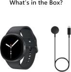 Samsung Galaxy Watch 8 (2025) Bluetooth Smartwatch, Intl Version – Fitness & Sleep Tracking,Heart Rate Monitor, Android Compatible(Not for iOS) + Extra Sport Band/Charger (Graphite, 44mm)