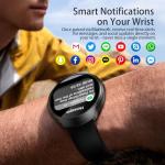 GPS Smart Watch for Men With AI (Answer/Make Call), 1.43" Micro-Spherical AMOLED Smartwatch for Android and iPhone, 150+ Sport Mode Fitness Tracker with HR, SpO2, Sleep Monitor, 5ATM Waterproof
