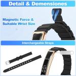 Smart Bracelet for Women, Health Activity Fitness Trackers, 24/7 Heart Rate, Blood Oxygen & Stress Monitor, 24H Sleep Tracker, Smart Wristband with Free APP 2 Bands, Valentine’s Day Gift for Women