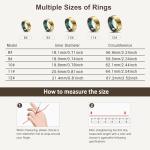 RIFESI Smart Ring for Women Men, Fashion Minimalist Fitness Ring & Sleep Tracker Ring with Heart Rate, SPO₂,Blood Pressure,5ATM Waterproof Health Ring, No Subscription,Gift (Size 8, Gold)
