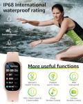 BUTFORFIT Fitness Tracker (Answer/Dial Call), Smart Watch with 1.47" HD Touch Display, 130+ Sport Modes Activity Tracker with Sleep Monitor, IP68 Waterproof Tracker for Android&iPhone Women Men