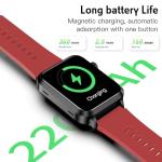 Yowow BIT Blood Pressure Smart Watch with Air Bag Air Cuff, 1.92" lPS Color Screen, 24/7 Heart Rate Blood Oxygen Sleep Respiration Rate Health Monitor Activity Tracker Familiy Data Sharing (Red)