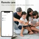 Yowow BIT Blood Pressure Smart Watch with Air Bag Air Cuff, 1.92" lPS Color Screen, 24/7 Heart Rate Blood Oxygen Sleep Respiration Rate Health Monitor Activity Tracker Familiy Data Sharing (Red)