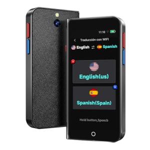 Language Translator Device No Wifi Needed, High-end Upgraded Ai Translator, Offline Real-Time Voice Spainish Translation, Support 139 Languages, Recording&Photo Premium Translation Device for Business