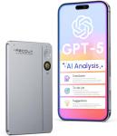 RECOLX AI Voice Recorder, App Control, Transcribe & Summarize with 71 Pro Templates, Deep AI Analysis, Record Anytime Anywhere for Meetings, Work, Lectures, 112 Languages,Grey
