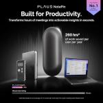 PLAUD NotePin Voice Recorder, AI Voice Recorder, App Control, AI Notetaker, AI Transcribe & Summarize, Support 112 Languages, 64GB Memory, Audio Recorder for Lectures, Meetings, Cosmic Gray