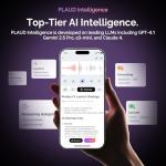 PLAUD NotePin Voice Recorder, AI Voice Recorder, App Control, AI Notetaker, AI Transcribe & Summarize, Support 112 Languages, 64GB Memory, Audio Recorder for Lectures, Meetings, Cosmic Gray