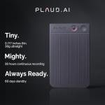 PLAUD AI Voice Recorder, Note AI Note Taking Device, Transcribe & Summarize, Support 112 Languages, 64GB Black Digital Audio Recorder for Lectures, Meetings, Calls, with Magnetic Dark Blue Case