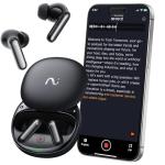 RecDot AI Voice Recorder Earbuds, viaim AI Meeting Assistant with Transcription, 17 Languages, FlashRecord, to-Do Lists & Summaries with viaim AI, 48dB ANC for Meetings, Interviews & Lectures, Black