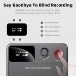 AI Voice Recorder with HD LED Screen,GPT-4.0 Powered Transcription & Translation Recording Device,Audio Recorder with App-Powered Editing & File Management,400 Free Minutes of AI Transcription/Month