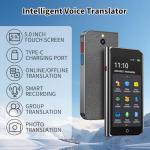 Language Translator Device, ChatGpt AI Translator Two-Way Language Translator in 139+ Languages Real-Time Voice Spainish English Translation Voice/Photo/Recording/Offline for Business Study Travel