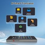 Language Translator Device, ChatGpt AI Translator Two-Way Language Translator in 139+ Languages Real-Time Voice Spainish English Translation Voice/Photo/Recording/Offline for Business Study Travel