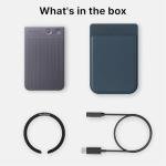 PLAUD AI Voice Recorder, Note AI Note Taking Device, Transcribe & Summarize, Support 112 Languages, 64GB Black Digital Audio Recorder for Lectures, Meetings, Calls, with Magnetic Dark Blue Case